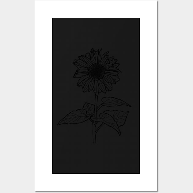 Sunflower Wall Art by DandelionDays